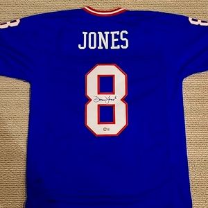 Daniel Jones Custom Autographed Jersey